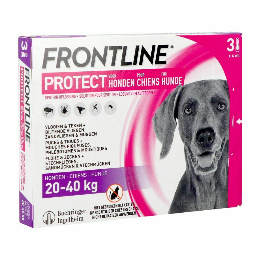 Frontline Protect Spot On Opl Hond 20-40kg Pipet 3