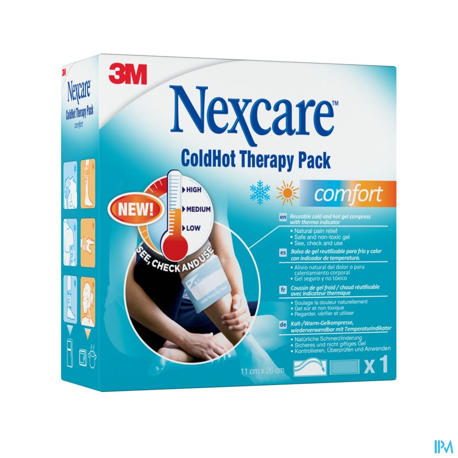 N1571ti-dab Nexcare Coldhot Therapy Pack Comfort Zonetemperatuur Indicator, 260 Mm X 110 Mm afbeelding