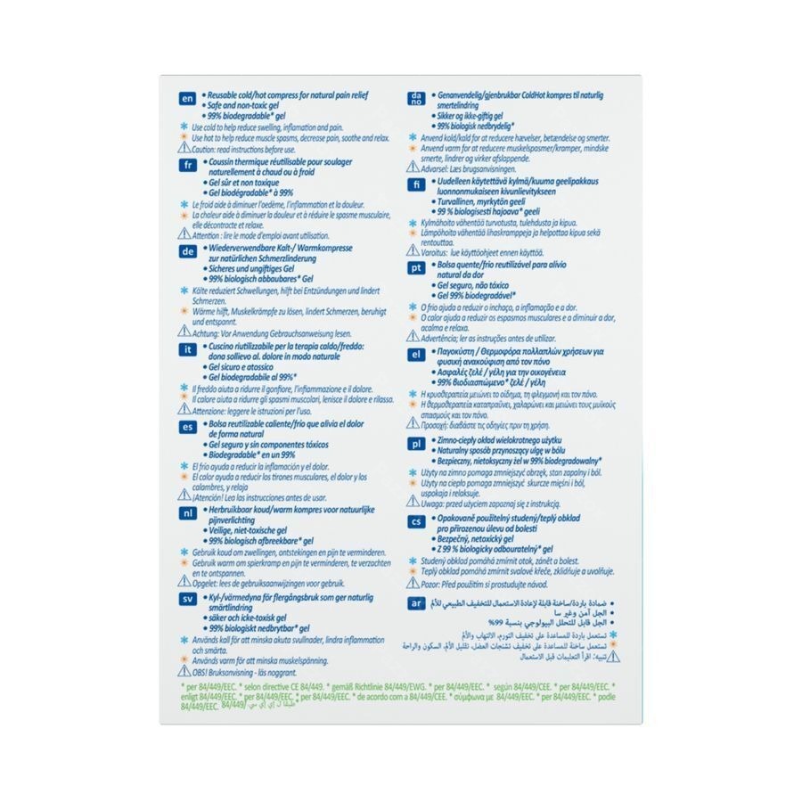 15710dab Nexcare™ Coldhot Therapy Pack Pack Flexible Thinsulate, 235 Mm X 110 Mm