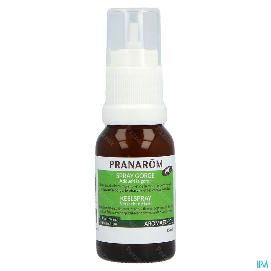 Pranarôm Verzachtende Keelspray Bio 15ml
