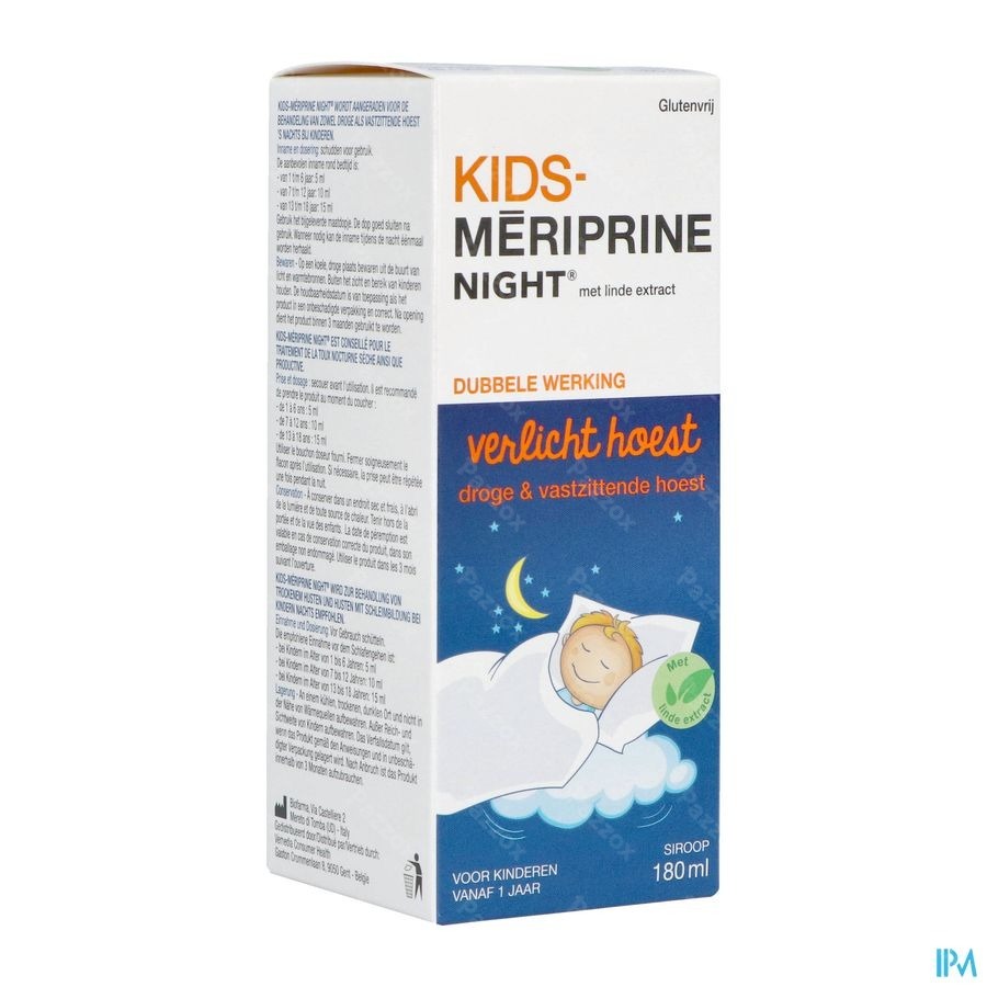 Kids-Meriprine Night Hoestsiroop 180ml
