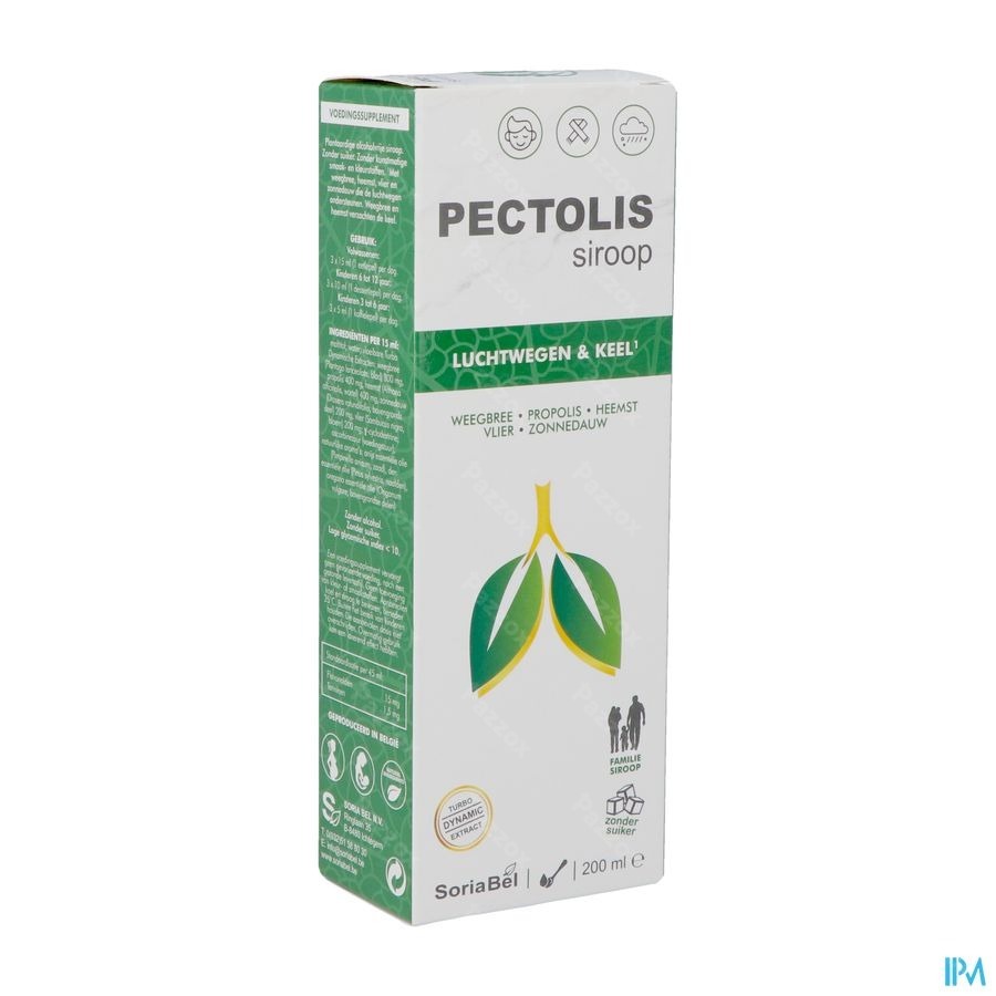 Soria Pectolis Zonder Suiker Siroop 200ml