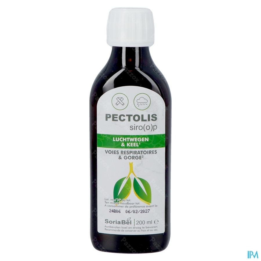 Soria Pectolis Zonder Suiker Siroop 200ml