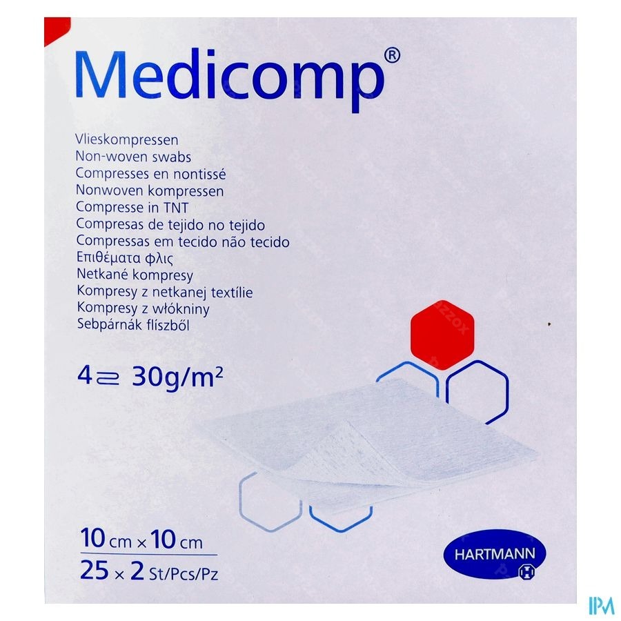 Medicomp Kp Ster 4l 10x10cm 30g 25x2