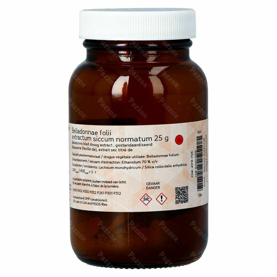 Belladonna Blad Droog Extract Gestand 25g Magis