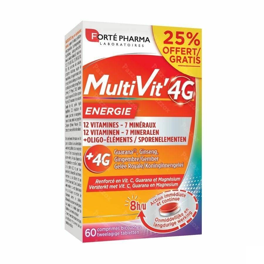 Forté Pharma Multivit' 4G 60 Tabletten