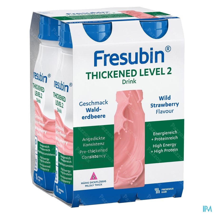 Fresubin Thickened Level 2 Drink Aardbei 4x200ml