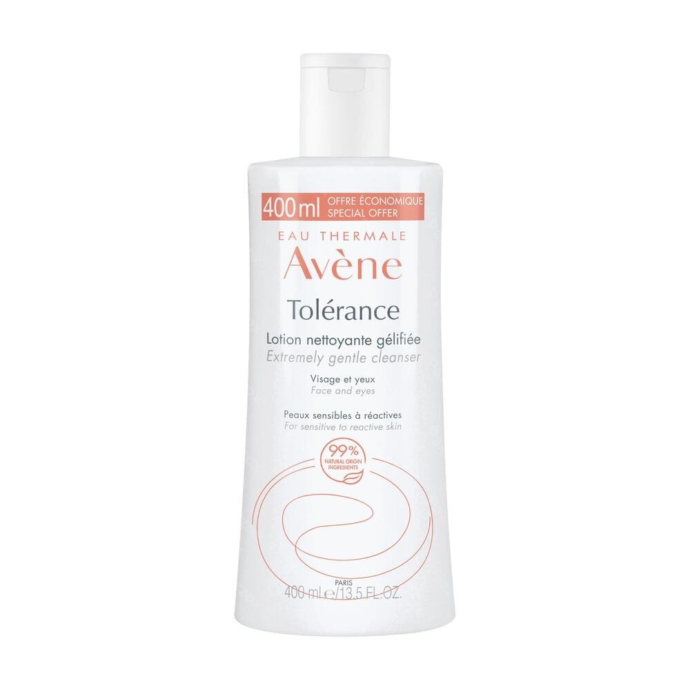 Avène Tolerance Reinigende gel-lotion, Reactieve huid, Gelaat & ogen 400ml