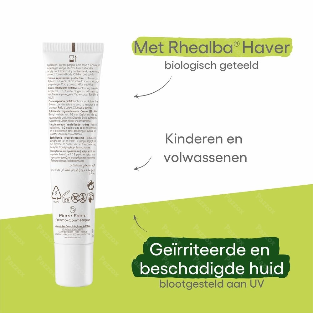 A-Derma Epitheliale Herstellende Crème SPF50+ 40ml
