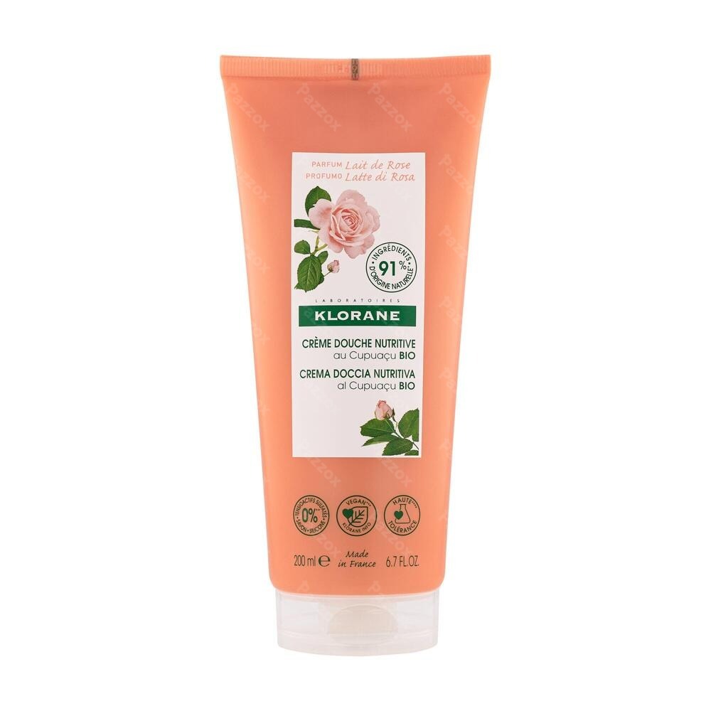 Klorane Lichaam Douchecr Lait Rose 200ml Nf