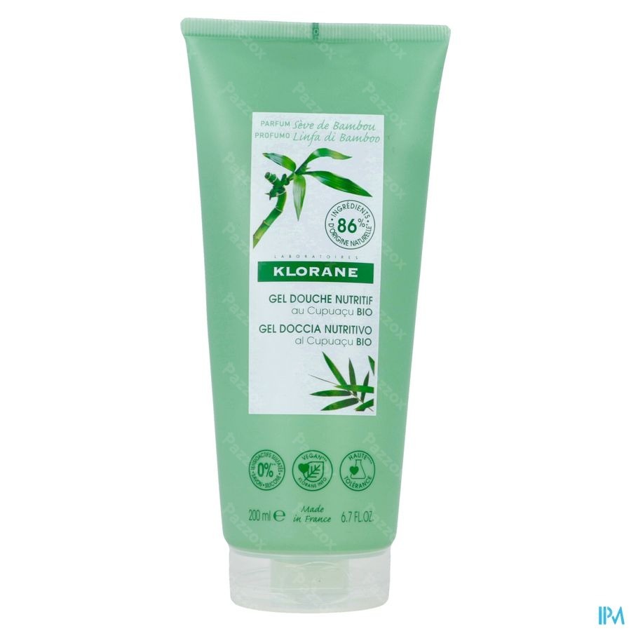 Klorane Douchegel Bamboesap 200 Ml
