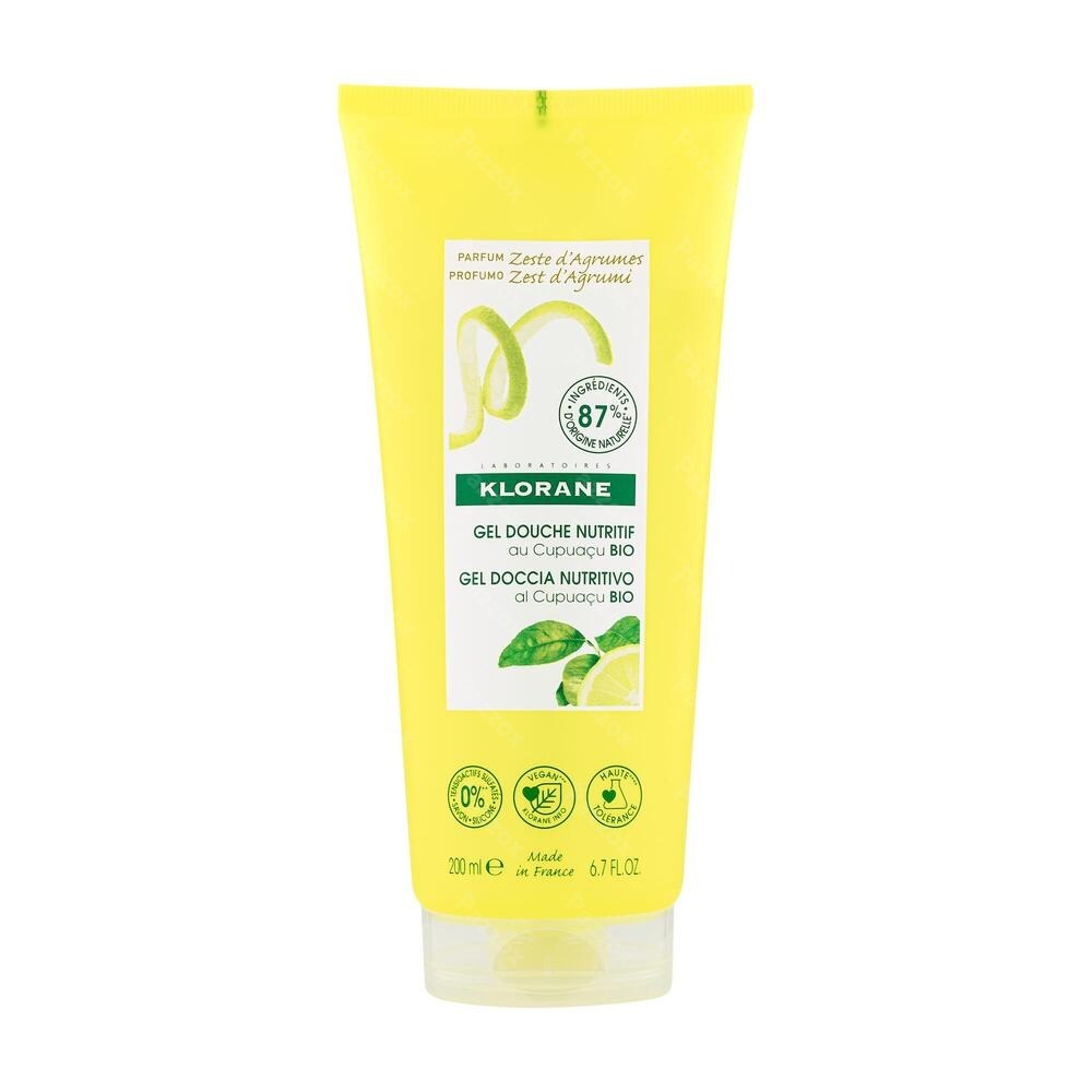 Klorane Lichaam Douchegel Zeste Cistrusvr.200ml Nf