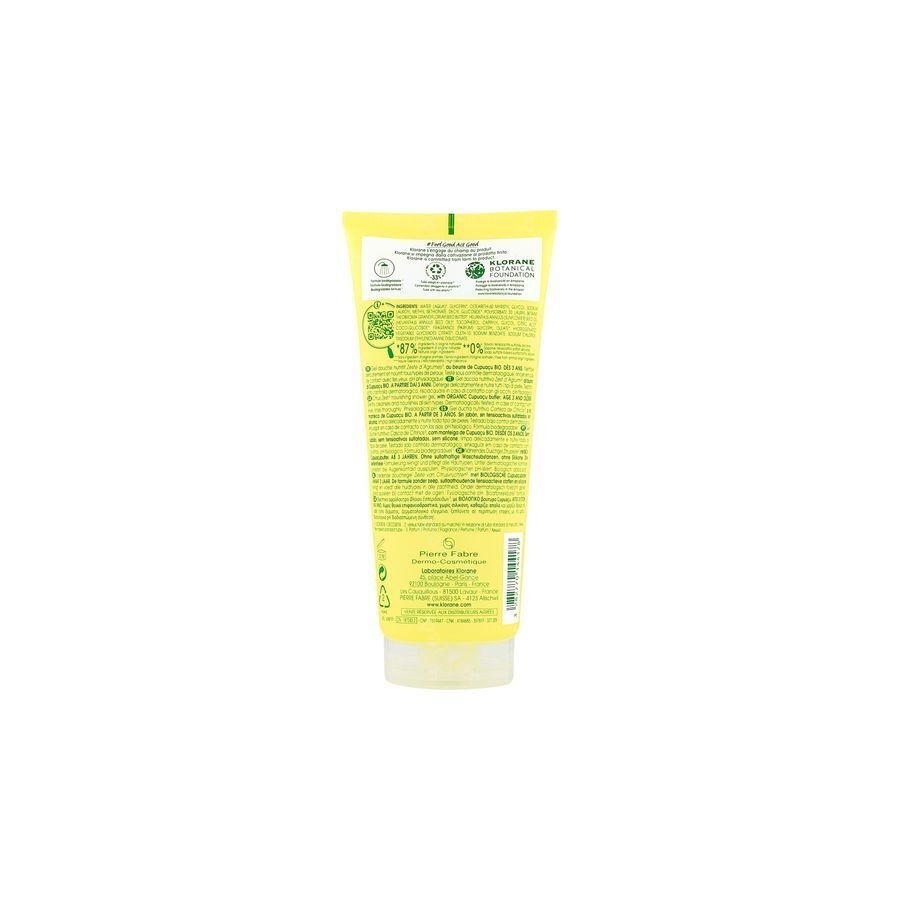 Klorane Lichaam Douchegel Zeste Cistrusvr.200ml Nf