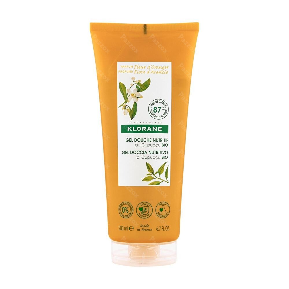 Klorane Lichaam Douchegel Oranjebloesem 200ml Nf