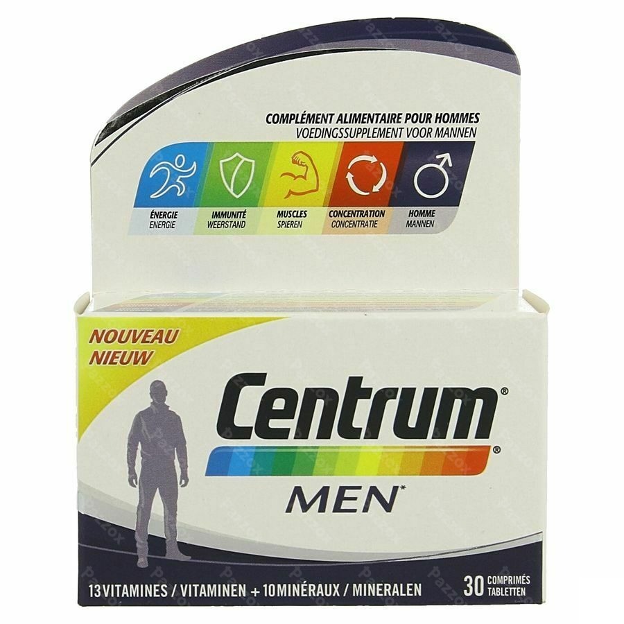 Centrum Men Multivoedingssupplement Mannen 30 Tabletten
