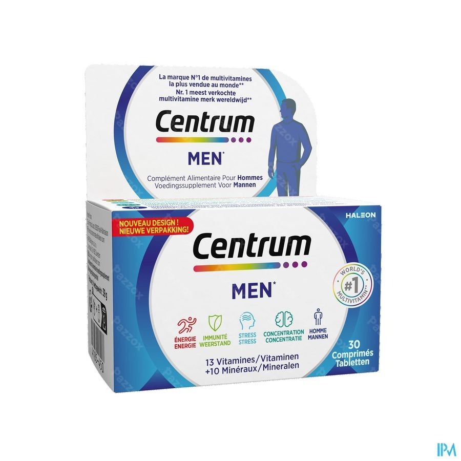 Centrum Men Multivoedingssupplement Mannen 30 Tabletten