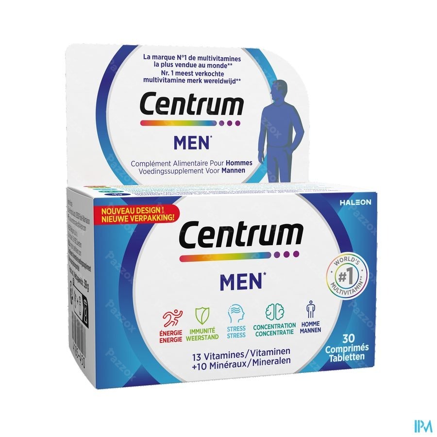 Centrum Men Multivoedingssupplement Mannen 30 Tabletten