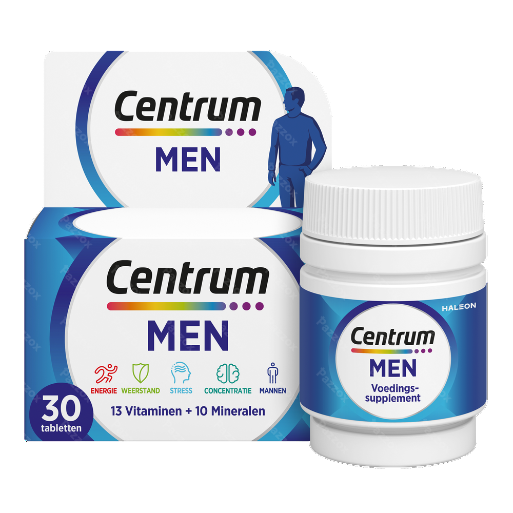 Centrum Men Multivoedingssupplement Mannen 30 Tabletten