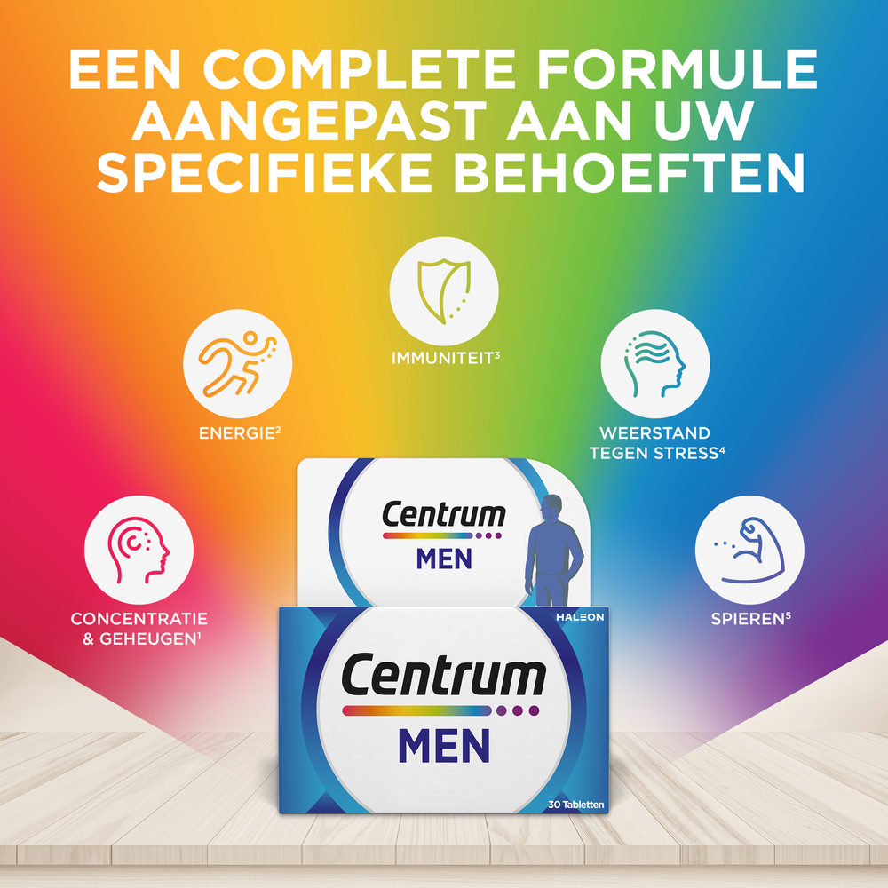 Centrum Men Multivoedingssupplement Mannen 30 Tabletten