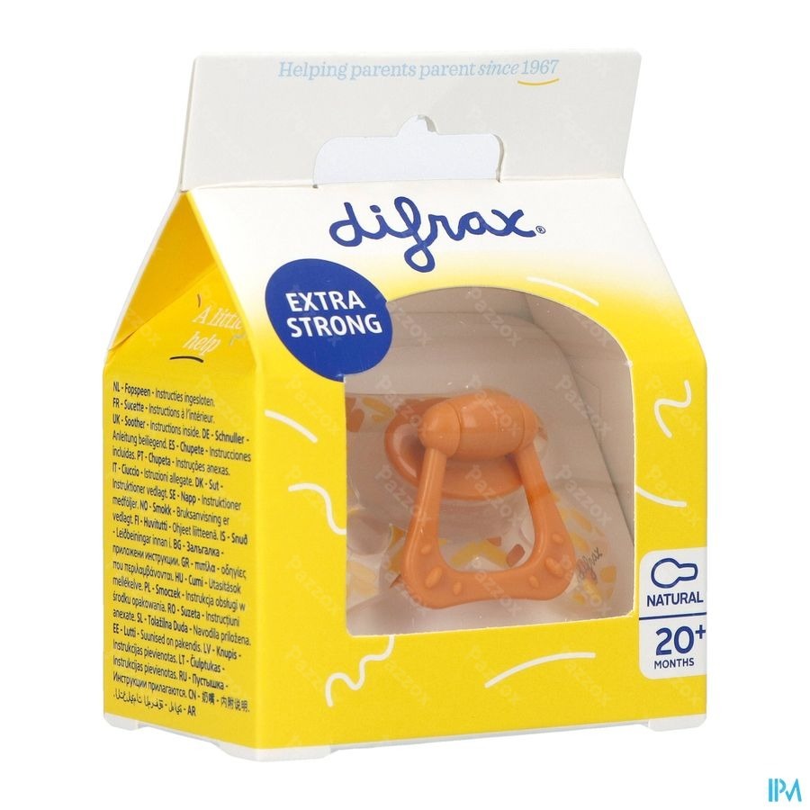 Difrax Fopspeen Natural 20m+ Assorti