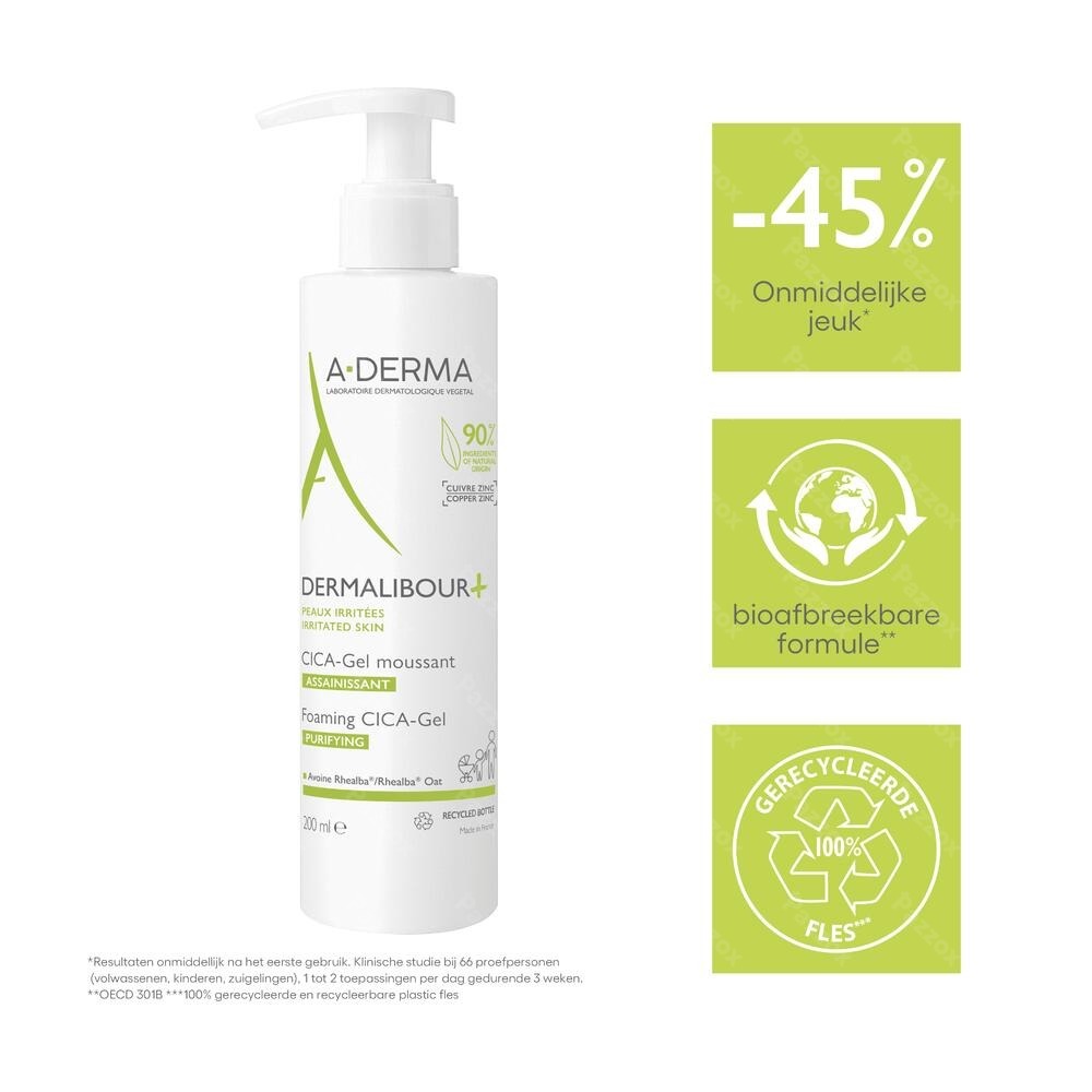 A-Derma Dermalibour+ Cicagel Zuiverende Schuimgel