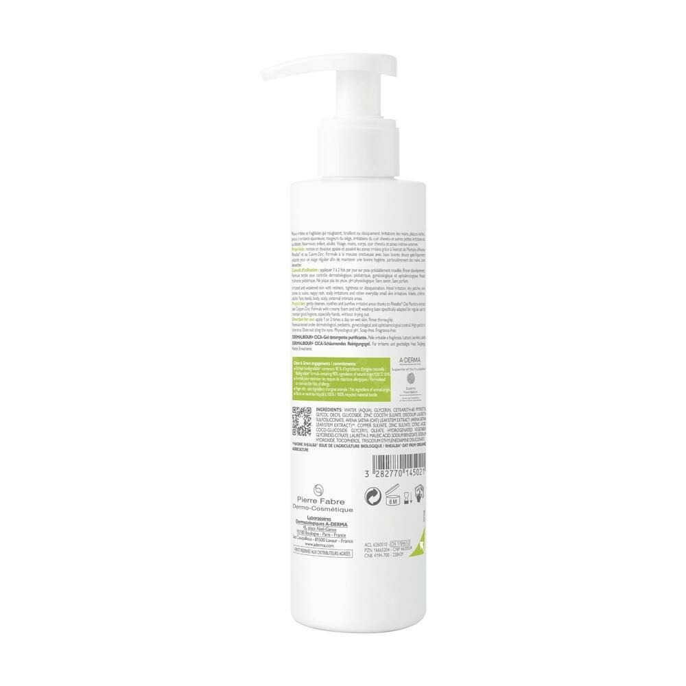 A-Derma Dermalibour+ Cicagel Zuiverende Schuimgel