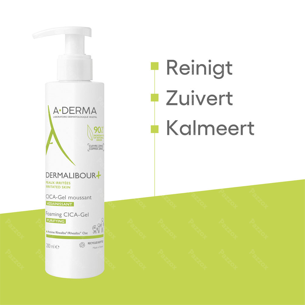 A-Derma Dermalibour+ Cicagel Zuiverende Schuimgel
