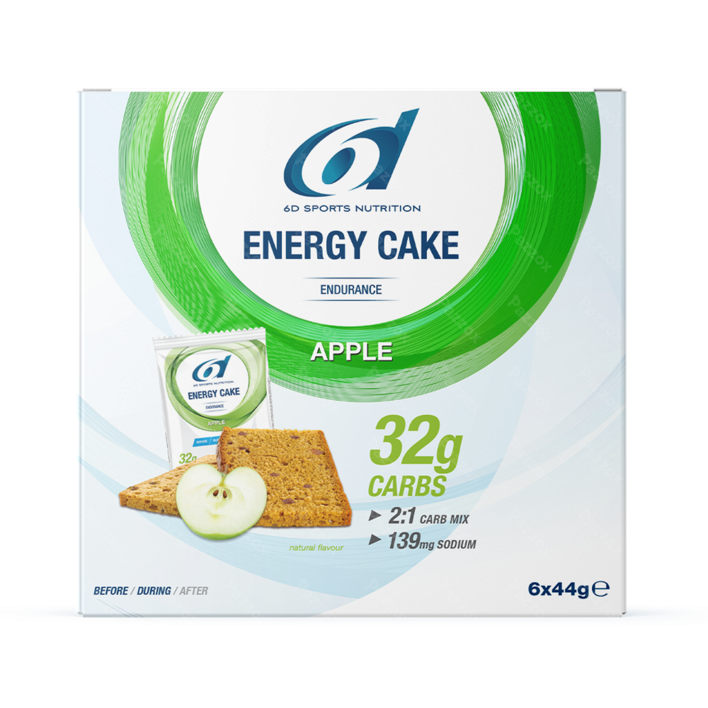 6d Sports Nutrition Energy Cake Appel 6x44g