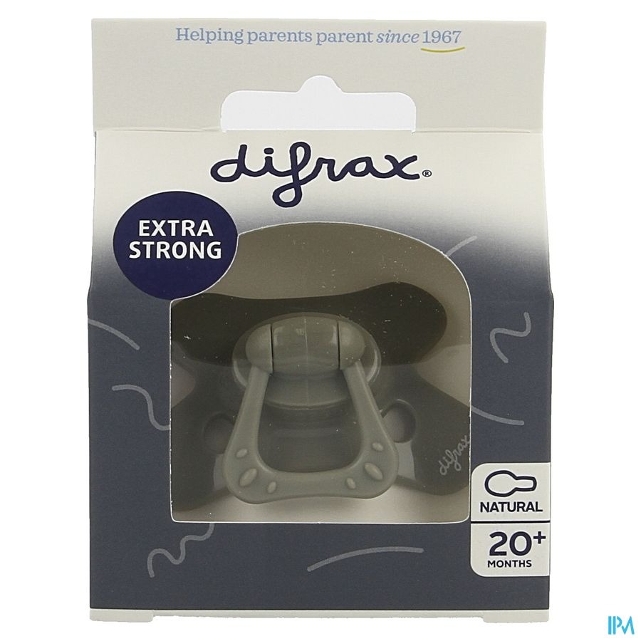 Difrax Fopspeen Natural 20m+ Uni Grijs