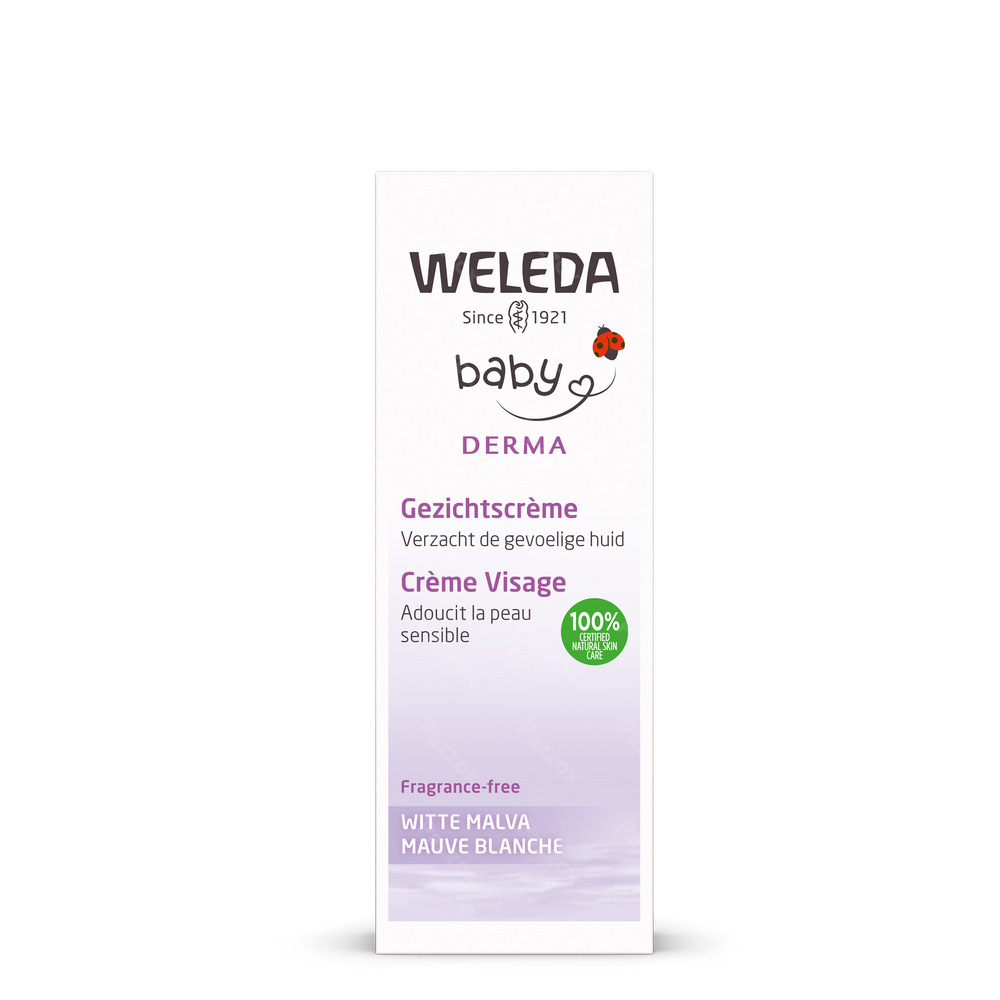 Weleda Baby Sensitive Gezichtscrème Witte Malva 50ml