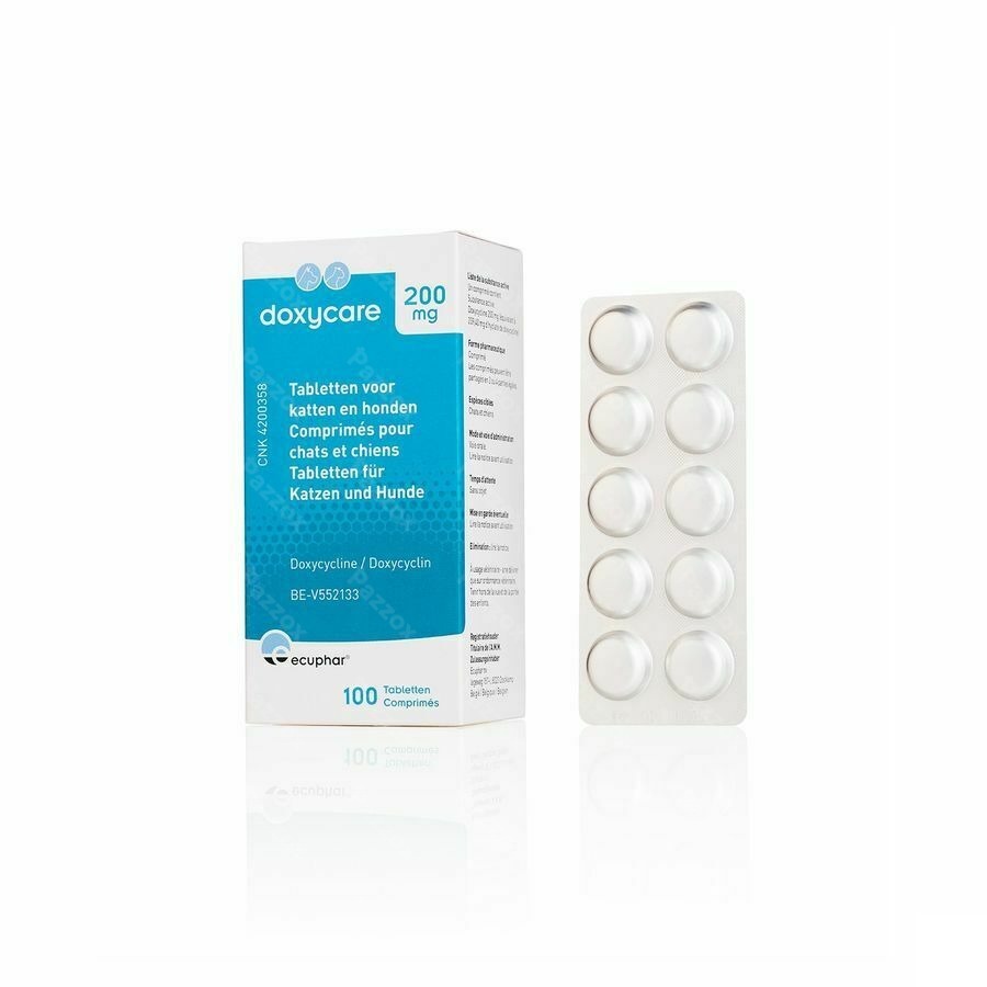 Docycare 200mg Kat Hond Comp 100