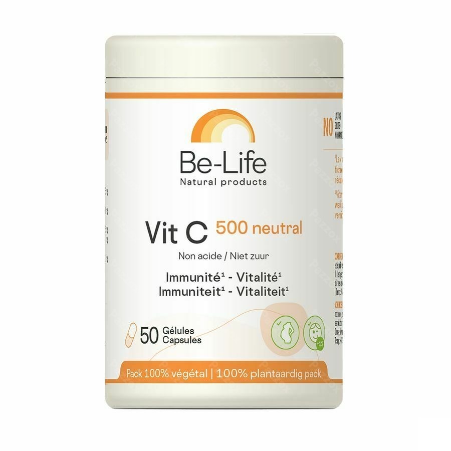 Be-Life Vit C 500 Neutral 50 Plantaardige Capsules