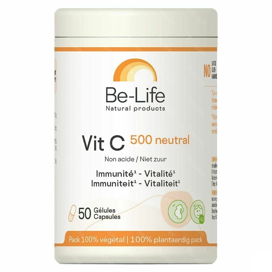 Be-Life Vit C 500 Neutral 50 Plantaardige Capsules