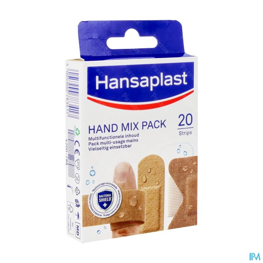 Hansaplast Pleisters Hand Mix Pack Strips 20