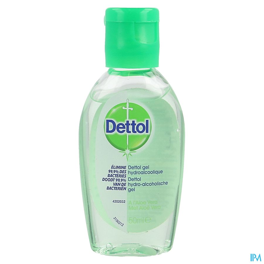 Dettol Hydroalcoholische Gel Aloe Vera 50ml afbeelding 1
