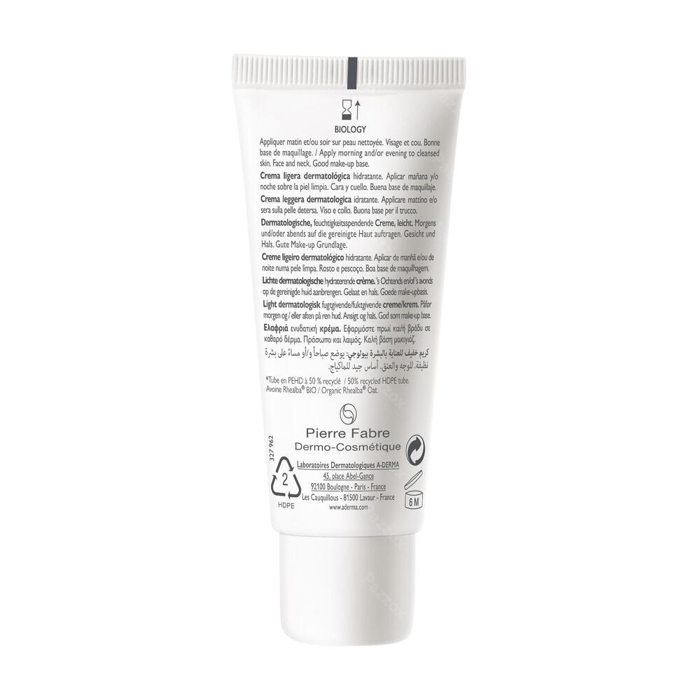 A-Derma Biology Lichte Dermatologische Crème 40ml