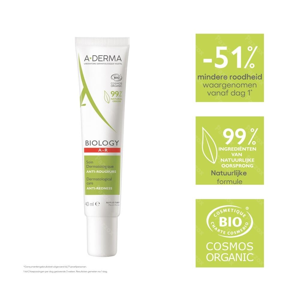 Aderma Biology A/roodheid Dermatolog.verzorg. 40ml