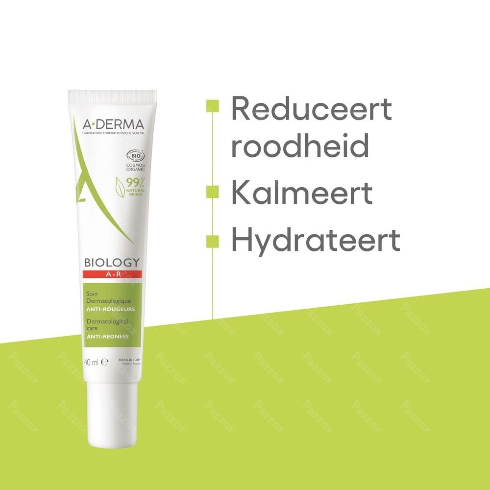 Aderma Biology A/roodheid Dermatolog.verzorg. 40ml