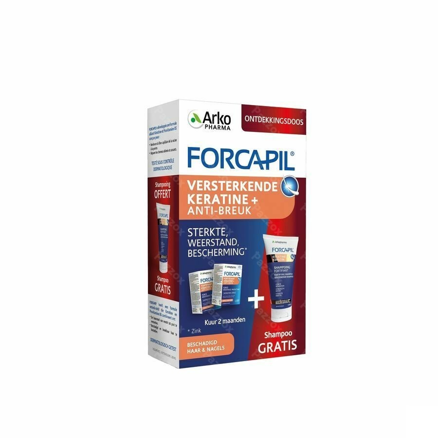 Arkopharma Forcapil Voedingssupplement Haar en Nagels 120 Capsules + Shampoo 200ml