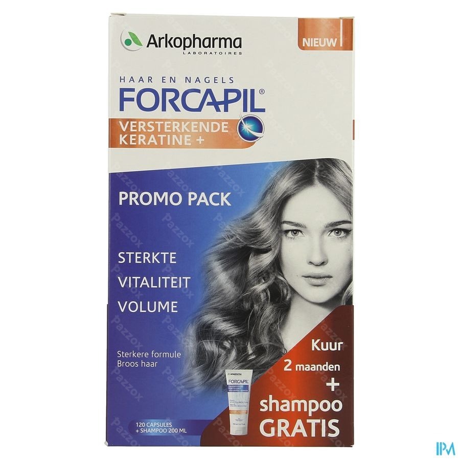 Arkopharma Forcapil Voedingssupplement Haar en Nagels 120 Capsules + Shampoo 200ml