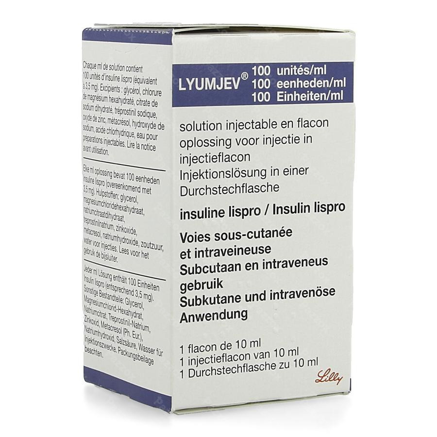 Lyumjev 100ie/ml Opl Inj Fl Inj Glas 1 X 10ml