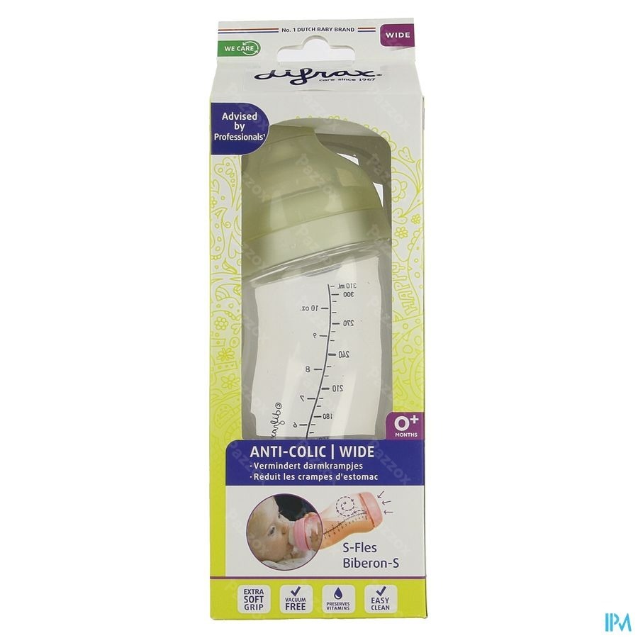 Difrax S-fles Wide Creme 310ml