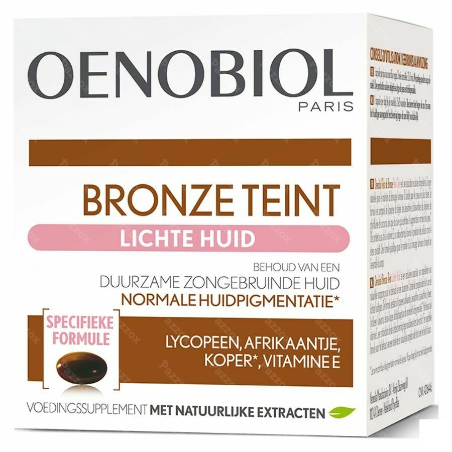 Oenobiol Bronze Teint Lichte Huid Caps 30