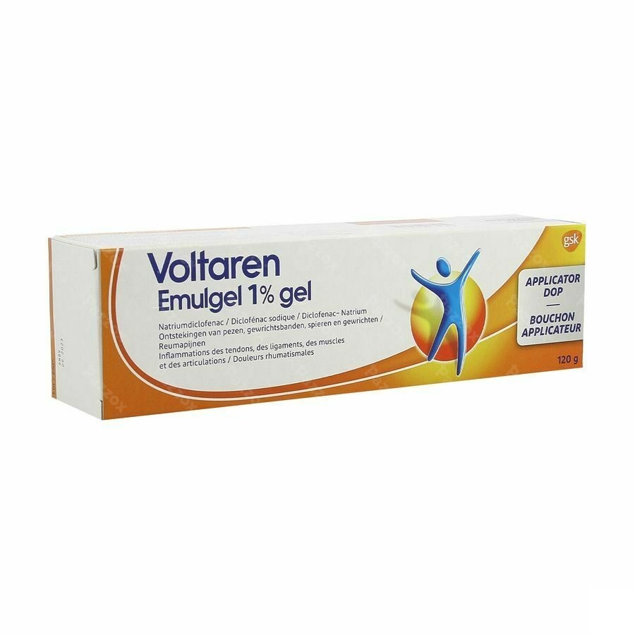 Voltaren Emulgel 1 % Gel 120g Applicator Dop New