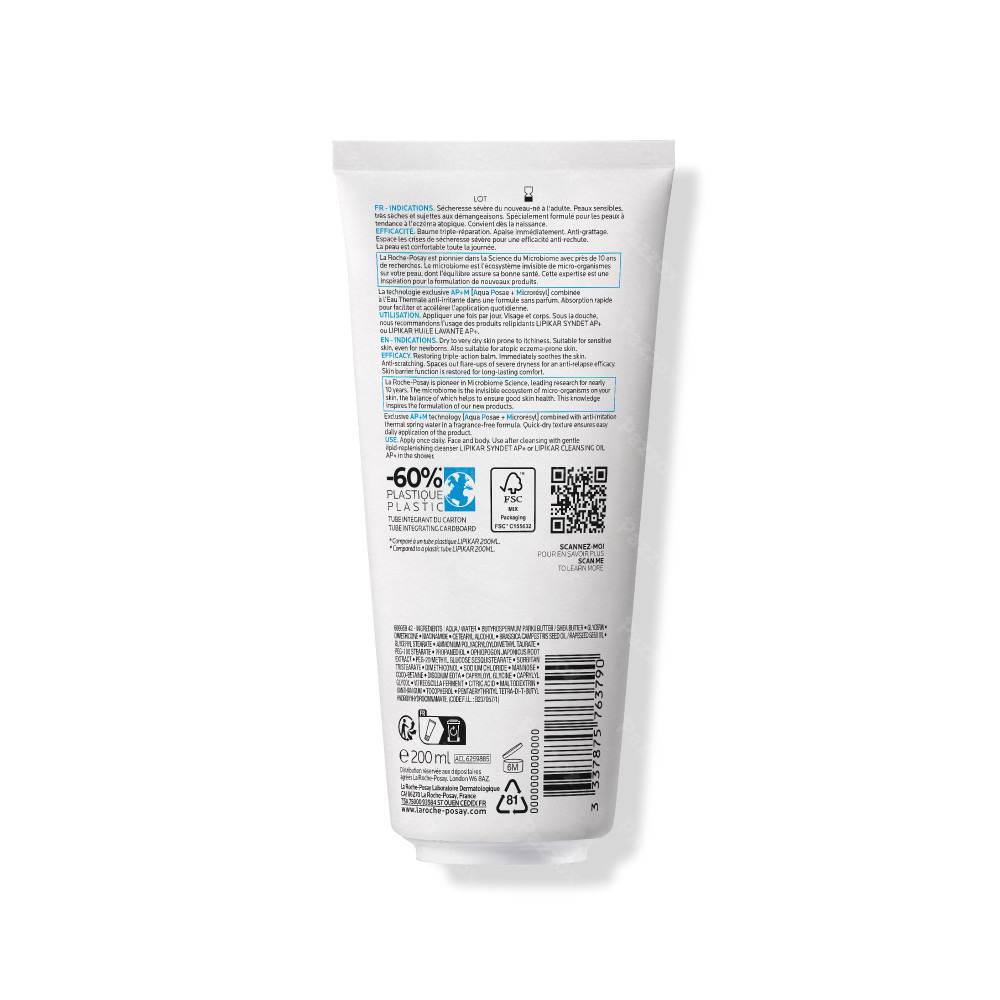 La Roche-Posay Lipikar Ap+m Balsem Eczeem Ecologische Tube 200ml