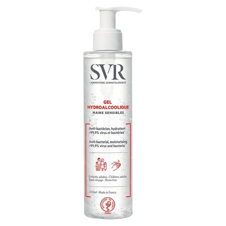 SVR Hydroalcoholische Gel Gevoelige Handen 200 ml