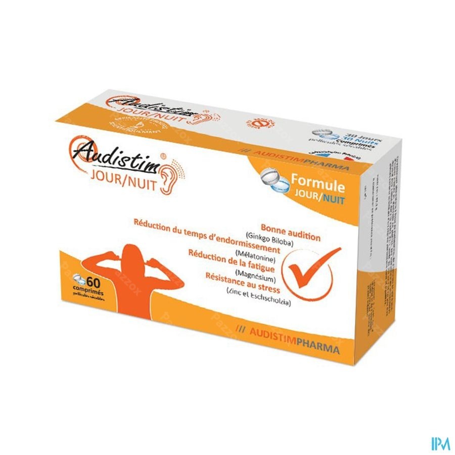 Audistim Dag/Nacht Goed Gehoor 60 Tabletten