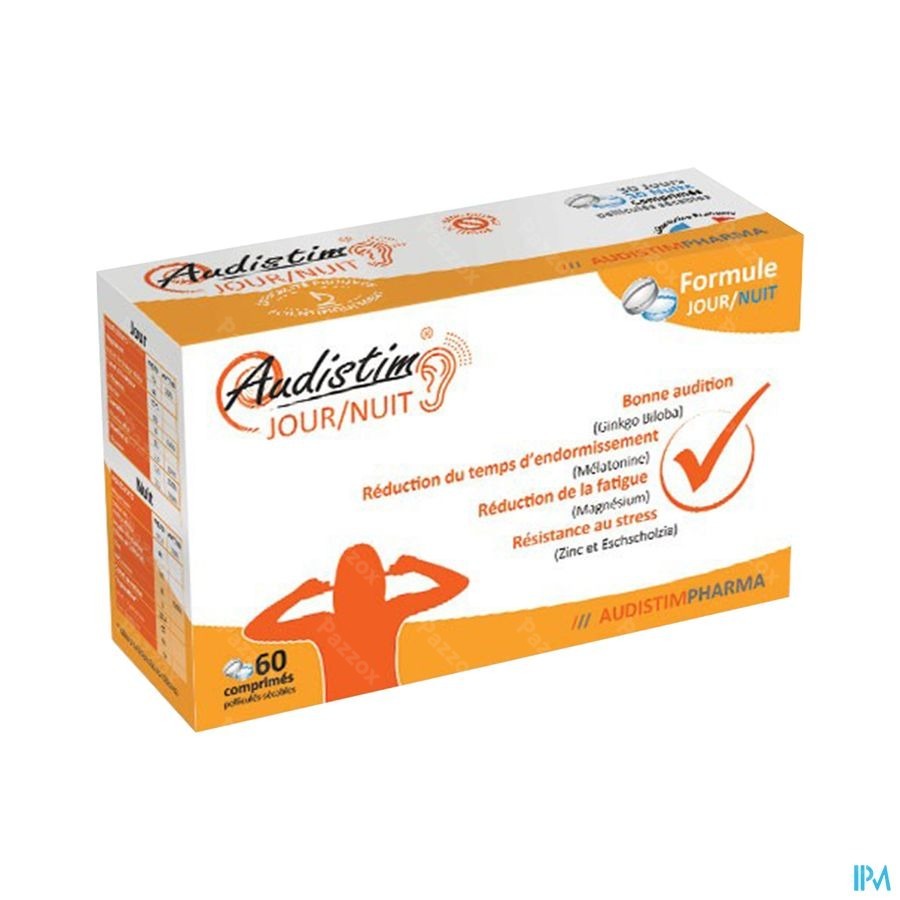 Audistim Dag/Nacht Goed Gehoor 60 Tabletten