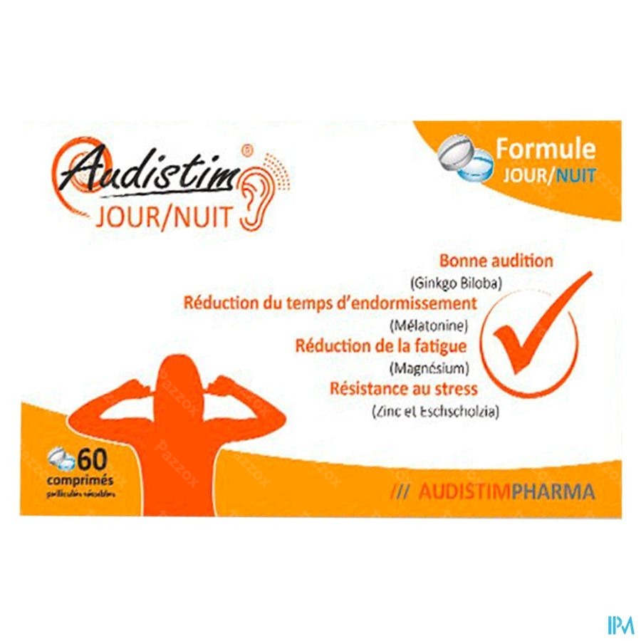Audistim Dag/Nacht Goed Gehoor 60 Tabletten