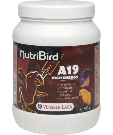 Nutribird A19 High Energy 800g Handopfokvoer Voor Baby Vogels Met Hoge Energiebehoefte